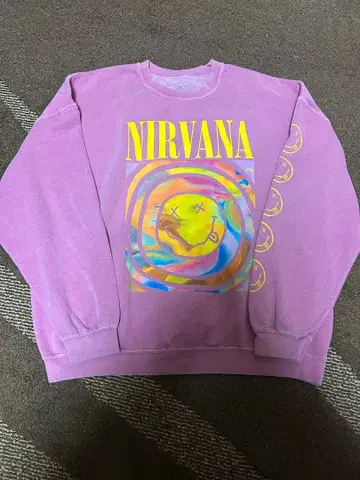 NIRVANA 맨투맨 트레이닝복 너바나