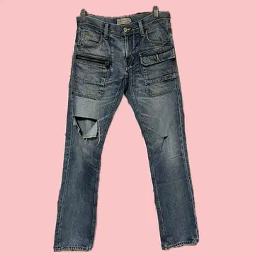 AVIREX 카고 청바지 y2k 그런지 기믹 아메카지