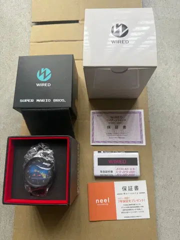 Wired 마리오 손목시계 1200개 한정판 미사용 새상품 seiko