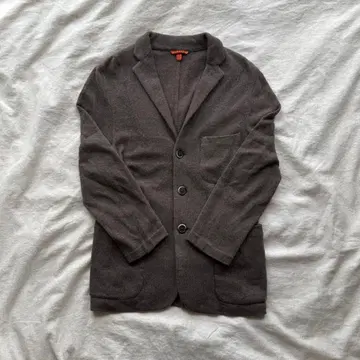 [ 이탈리아제 ] BARENA 테일러드 가디건 차콜 브라운