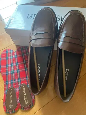 가격 인하 MISHASHI 브라운 로퍼 250