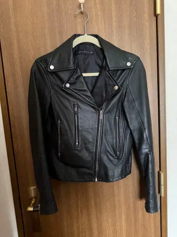 ZARA 페이크 레더 라이더 자켓