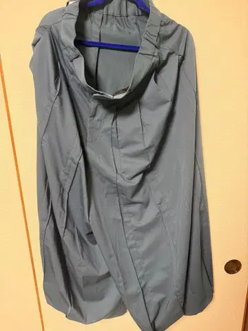 [ ELLUV ] 노블 퀄리티 TR 루즈 플리츠 턱 하카마 슬랙스