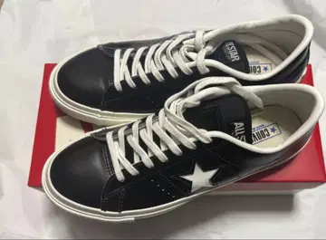 컨버스 27cm 와이스터 가죽 블랙 블랙 일본제