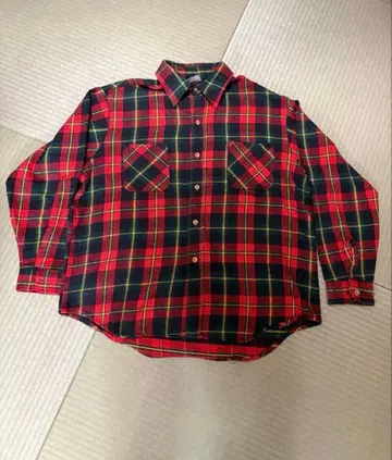 BIG MAC 체크 무늬 플란넬 셔츠 XL