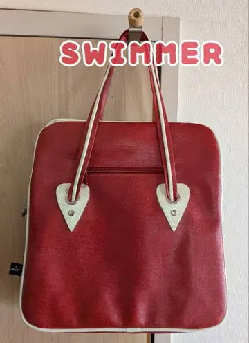 SWIMMER 빨간색 레트로 백