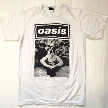 오아시스 oasis L 밴딩T셔츠 락T셔츠 .