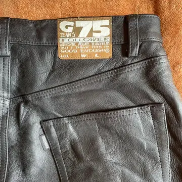 GOODENOUGH 굿이너프 가죽 팬츠 W35 L33