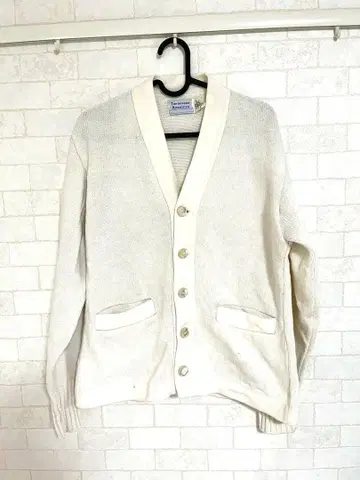 60s~ 빈티지 테네시 아메리칸 화이트 가디건
