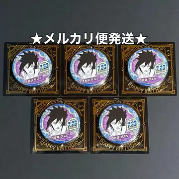 NARUTO 벌스데이 2024 캔뱃지 우치하 사스케 5점