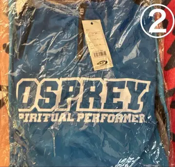 OSP 후디드 롱슬리브 T셔츠 모델 5 XL 블루 새상품 미개봉