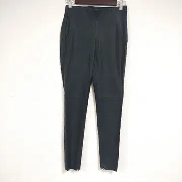 자라 베이직 ZARABASIC 인조 가죽 슬림핏 팬츠 S 블랙