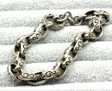 SAAD 사드 당초 아라베스크 925 체인 팔찌 뱅글