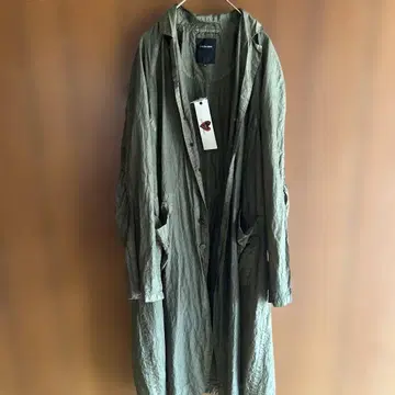 미사용 새상품 택 포함 Pas de calais 올리브 롱 코트