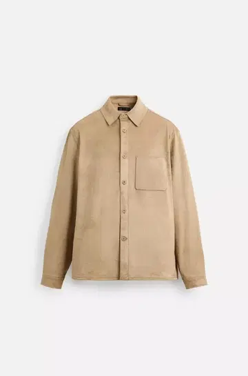 ZARA 경량 페이크 스웨이드 셔츠 자켓