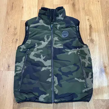 ENVERIVER 카모플라쥬 다운 베스트 L 사이즈