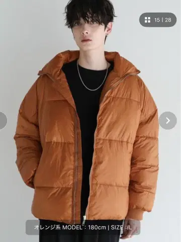 아스트로노미 오렌지 다운 자켓 M 사이즈