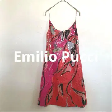 에밀리오 푸치 Emilio Pucci 빈티지 스팽글 드레스 M