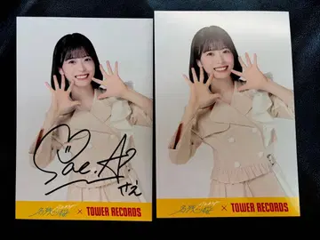 AKB48 아라이 나기사 명나기 벚꽃 타워 레코드 엽서 친필 사인
