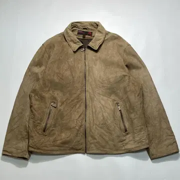 00s 페리 에리스 스웨이드 자켓 XL 베이지 계열 천연 가죽 7874