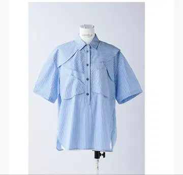 엔폴드 스트라이프 코튼 셔츠 사이즈 38