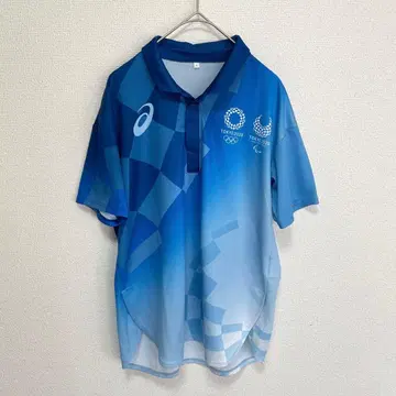 ASICS 도쿄 2020 올림픽 패럴림픽 피케 셔츠 S