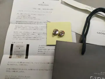 초특가 GEORG JENSEN 하트형 스털링 실버 귀걸이