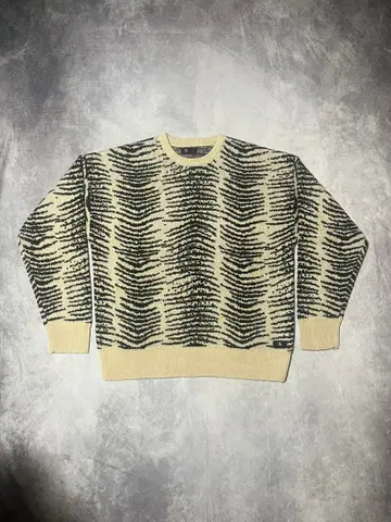 THRILLS 스릴즈 ZEBRA LOUNGE 크루 니트 White