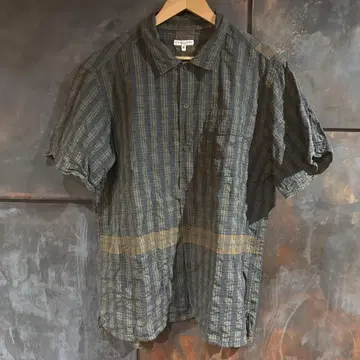 ENGINEERED GARMENTS 캠핑 셔츠 시어서커 XL