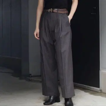 stein WIDE STRAIGHT TROUSERS