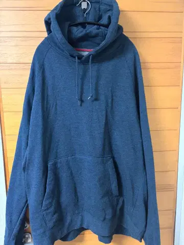 Russell Athletic 무지 프리미엄 플리스 후드티 다크 그레이