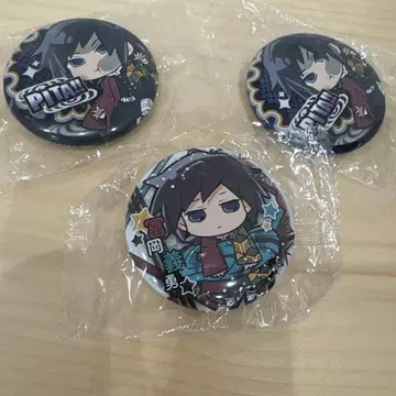 피타!데포메 귀멸의 칼날 반쵸코우 기유 캔뱃지