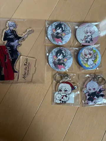 마후마후 아크릴 스탠드 캔뱃지 4개 아크릴 키링