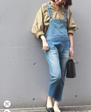 프레임워크 데님 살로펫 오버롤 워셔블 스트레치 36