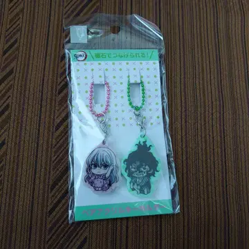 귀멸의 칼날 자석으로 이어지는 페어 아크릴 키링 매실 규타로