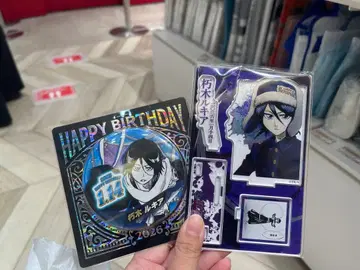 BLEACH 벌스데이 캔뱃지 명장면 디오라마 피규어 쿠키 루키아 2점