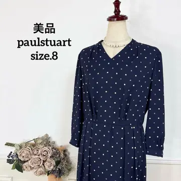 53 새상품급 paulstuart 도트 원피스