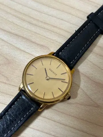 TISSOT 아날로그 수동 와인딩 시계 골드