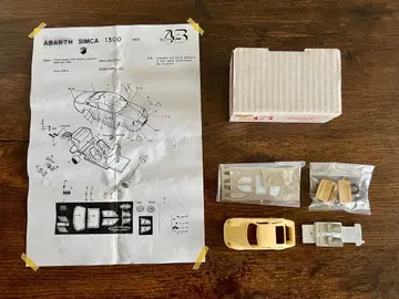 Abarth Simca 1300 1/43 조립 키트