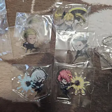 괴수 8호 제일복권 아크릴 참 키링 8개