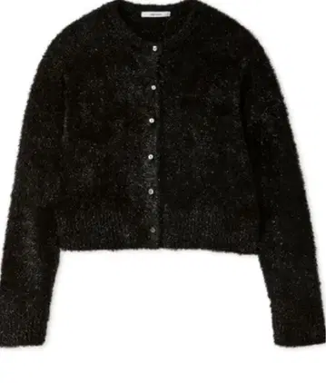 새상품! Mila Owen (밀라 오웬) 크루넥 샤기 니트 가디건