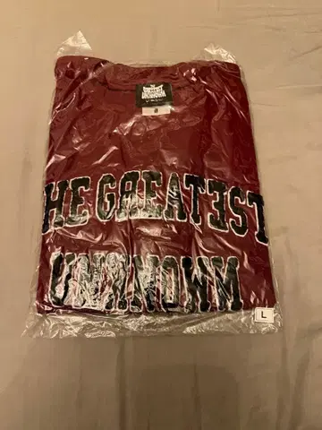 THE GREATEST UNKNOWN T셔츠 L 사이즈 버건디