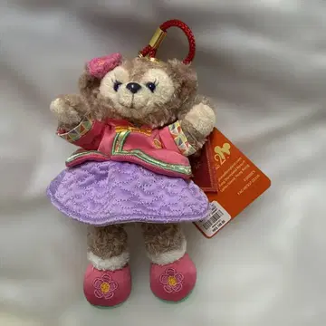 홍콩 디즈니랜드 더피 프렌즈 셰리 메이 백참 키링