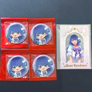 최애의 아이 스위츠 파라다이스 캔뱃지 사진풍 클리어 카드 쿠로카와 아카네