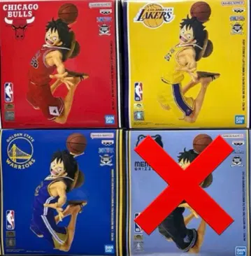 NBA 루피 원피스 베이스샵 3체 세트