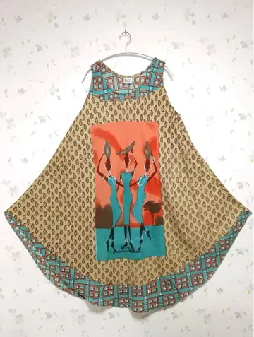 새상품급 kashvi 아프리칸 튜닉 원피스 free