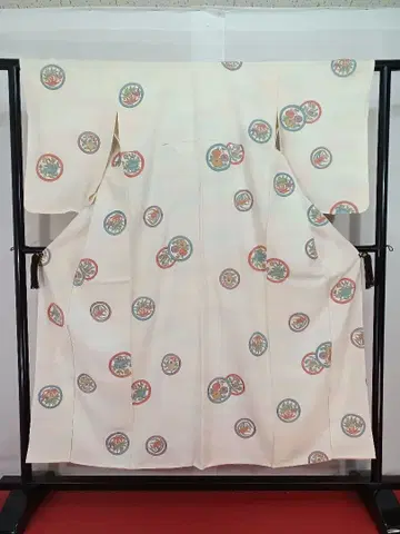 [코몬] 미사용 새상품 시치츠 있음 꽃무늬 K-280