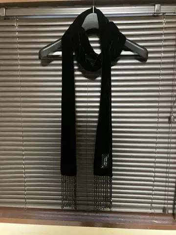 number nine 넘버나인 07AW 비즈 프린지 스톨 1 블랙