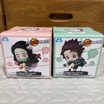 귀멸의 칼날 모먼트 네즈코 탄지로 미니 피규어 세트