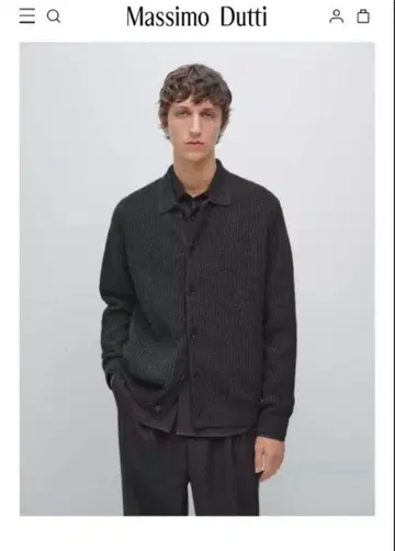 Massimo Dutti / 마시모 두티 다크 그레이 가디건